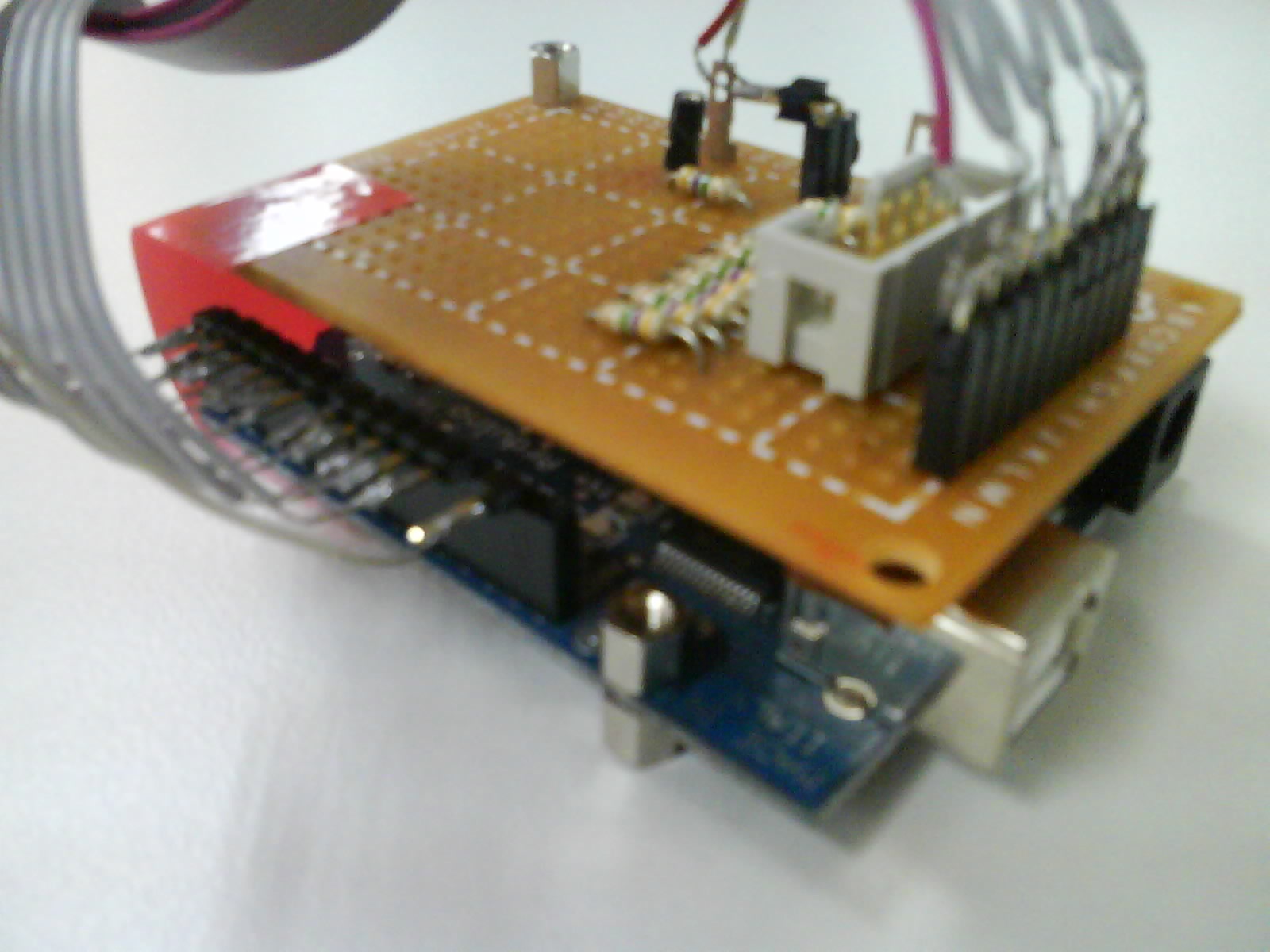 Main board of the conditioning circuit for capacitive sensors